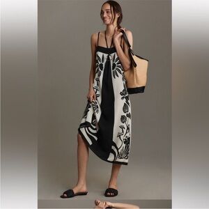 FARM Rio Black and White Floral Dress